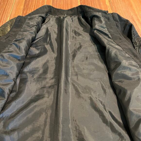 Vintage Chico’s Women's Silk Asian Embroidered Button Front Jacket Plus Size - Picture 6 of 7